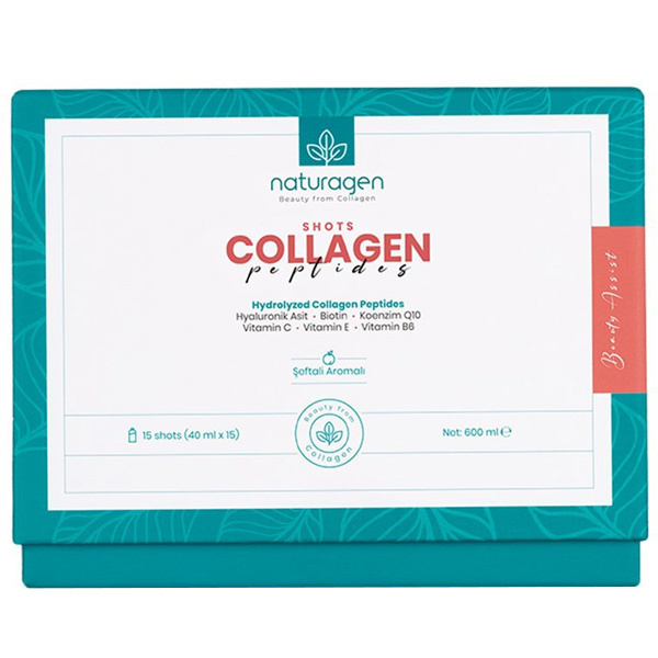 Naturagen Collagen Beauty Assist Peptides 15 x 40 ml Shot Kolajen Takviyesi