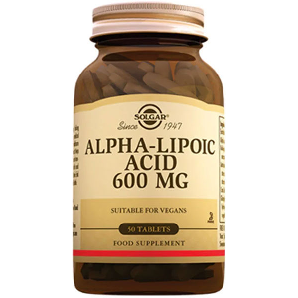 Солгар Альфа-липоевая кислота 600 мг 50 таблеток Альфа-липоевая кислота добавка