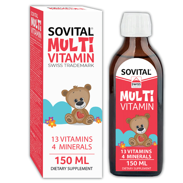 Sovital Swiss Trademark Multivitamin 13 витаминов + 4 минерала 150 ML