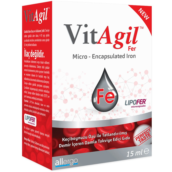 Allergo VitAgil Fer Iron Drops 15 мл Добавка железа