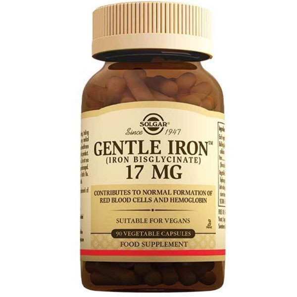 Solgar Gentle Iron 17 Mg 90 капсул добавка железа