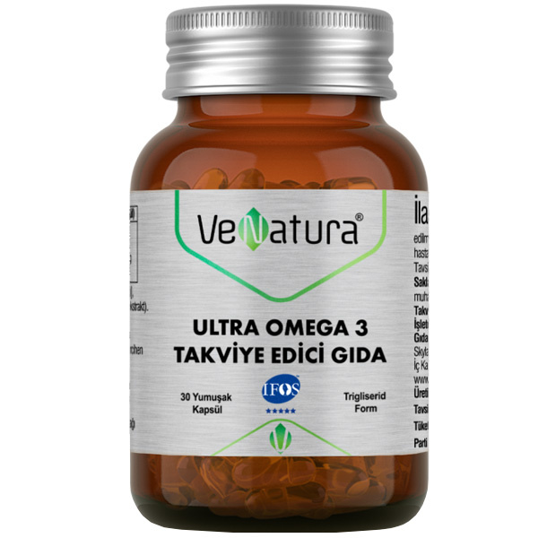 Venatura Ultra Omega 3 30 капсул добавка рыбьего жира