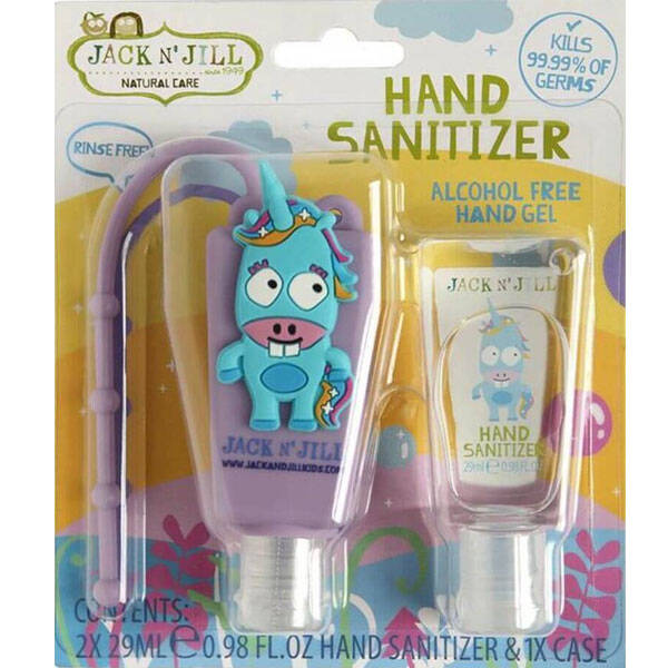 Jack N'Jill Unicorn Alcohol Free Hand Sanitiser 2 Pack 29 ml