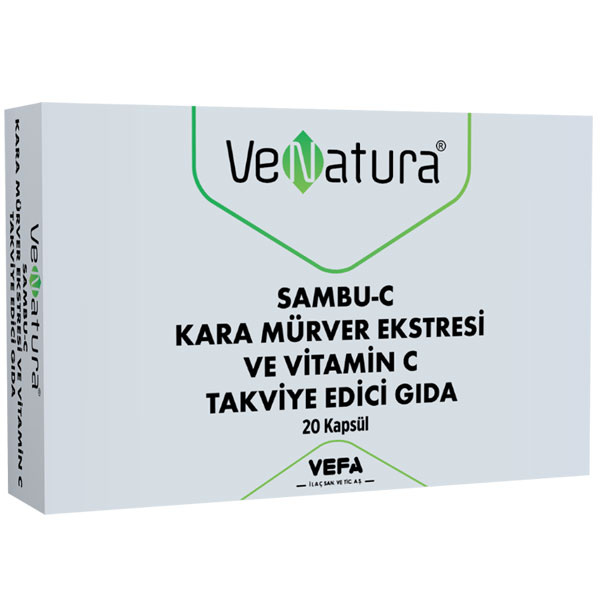 Venatura Sambu C Экстракт черной бузины и витамин С 20 капсул