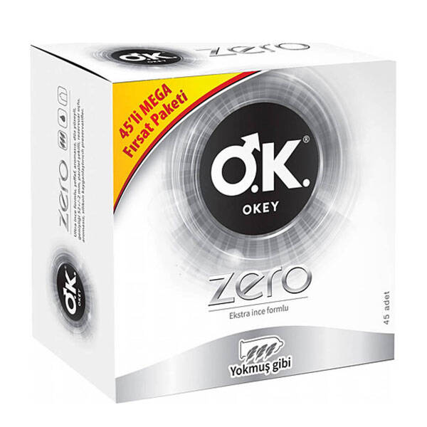 Okey Zero Extra Slim Formed 45 Pieces