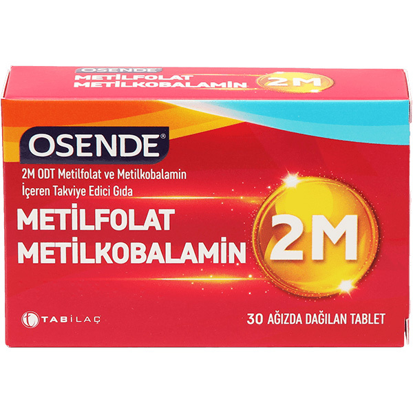 Osende 2m Метилфолат метилкобаламина 30 таблеток Пищевая добавка