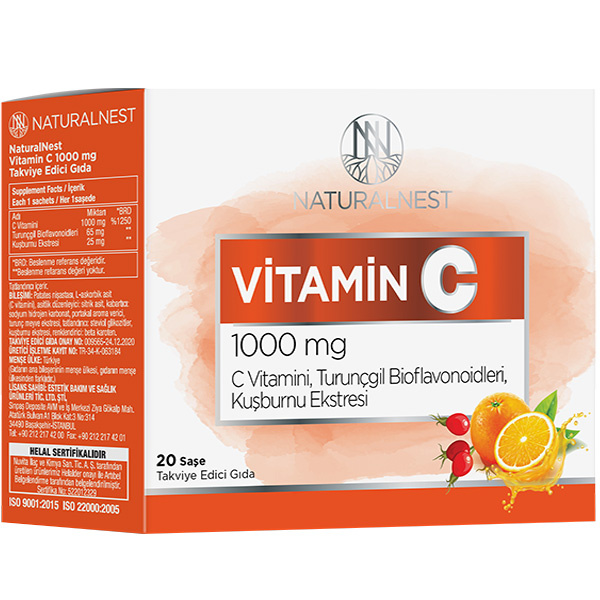 Naturalnest Витамин C 1000 мг 20 пакетиков