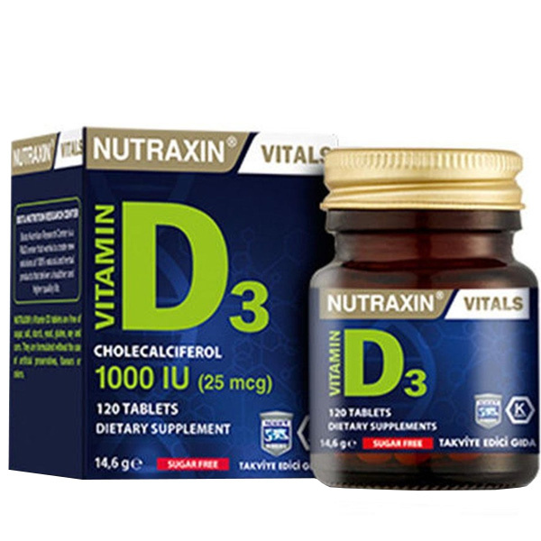 Nutraxin Витамин D3 120 таблеток Дополнение к витамину D
