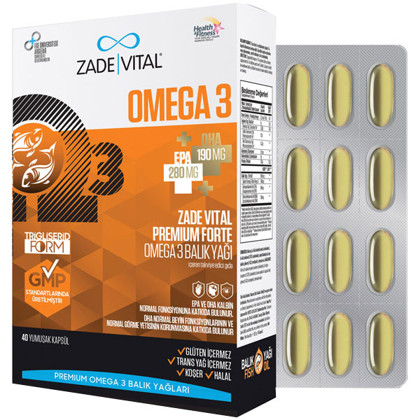 Zade Vital Omega 3 Forte 40 капсул