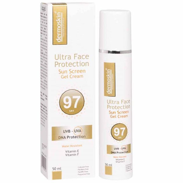 Dermoskin Spf 97 Ultra Face Protection Sun Screen 50 ML Солнцезащитный гель-крем для лица