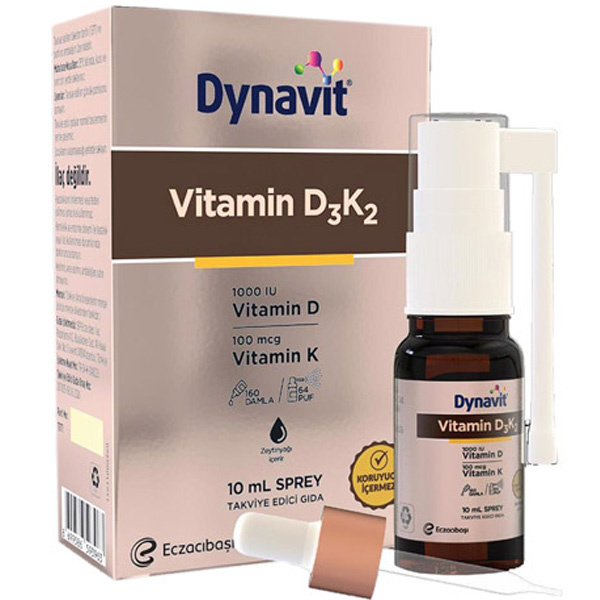 Dynavit Витамин D3K2 Дополнительный пищевой спрей 10 мл