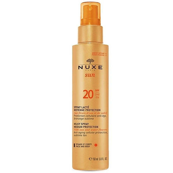 Nuxe Sun Spray Lacte SPF 20 150 ML Солнцезащитное молочко для лица и тела