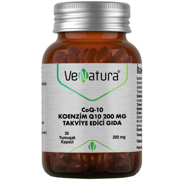 Venatura CoQ 10 Коэнзим Q10 200 мг Дополнительное питание 30 капсул