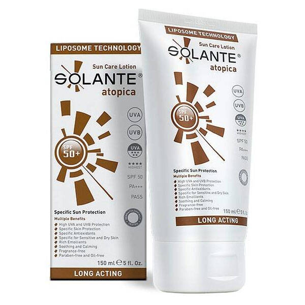 Solante Atopica Spf 50 150 ML Цветной солнцезащитный крем