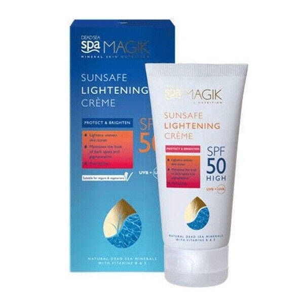 Dead Sea Spa Magik Sunsafe Lightening Creme Spf 50 50 ML Солнцезащитный крем для увядающей кожи