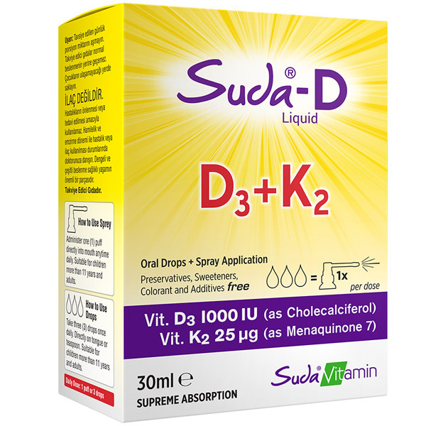 Suda Vitamin Suda D D3K2 Дополнительное питание 30 мл