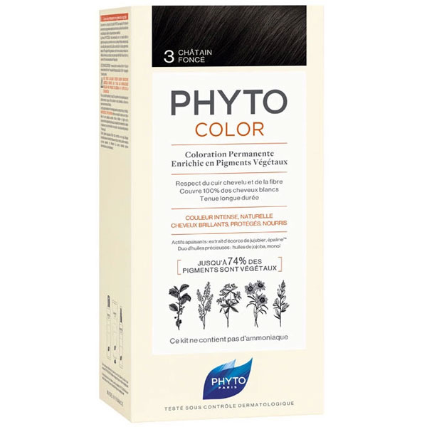 Phyto Phytocolor Травяная краска для волос 3 Темный каштан