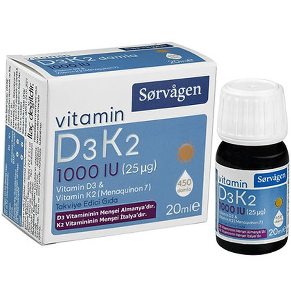 Sorvagen Vitamin D3 K2 Drops 20 ML