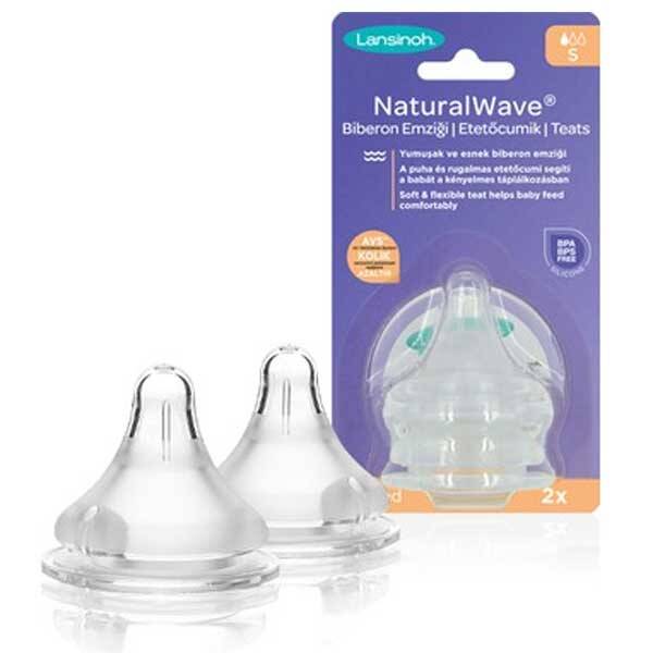 Lansinoh Natural Wave Соска для детской бутылочки медленный поток