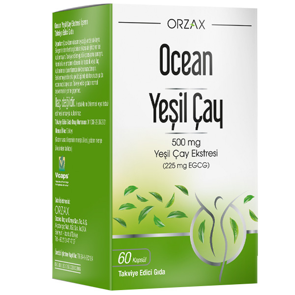 Orzax Ocean Green Tea 500 ML Экстракт зеленого чая 60 капсул