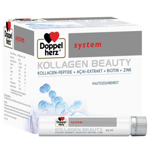 Doppelherz Collagen System Beauty 750 мл 30 бутылок Kolajen Takviyesi