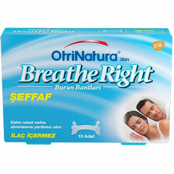 Breathe Right Transparent 10 Piece Nasal Band