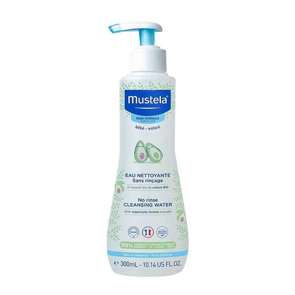 Mustela No Rinse Cleansing Water 300 ML Очищающая вода для кожи младенцев и детей
