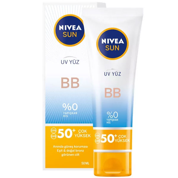 Nivea Sun Uv Face BB Spf 50 Цветной солнцезащитный крем 50 МЛ
