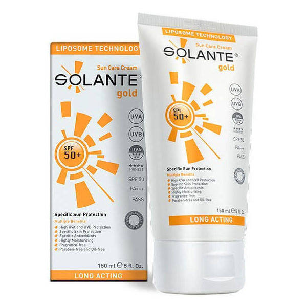 Solante Gold Cream Spf 50 150 ML безмасляный солнцезащитный крем