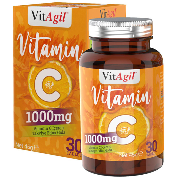 Allergo Vitagil Vitamin C 1000 мг 30 таблеток Добавка витамина С