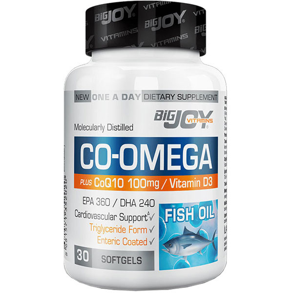 Bigjoy Co-Omega Коэнзим Q10 30 мягких капсул