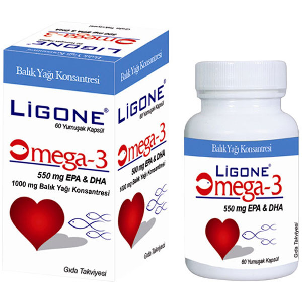 Ligone Omega 3 60 капсул добавка рыбьего жира