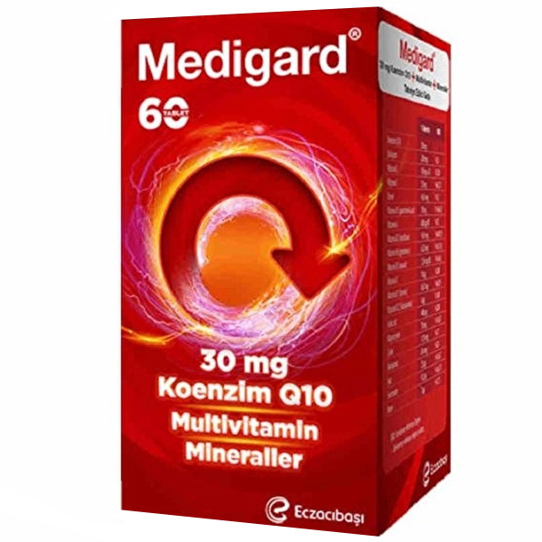 Eczacıbaşı Medigard Коэнзим Q10 Витаминно-минеральный комплекс 60 таблеток