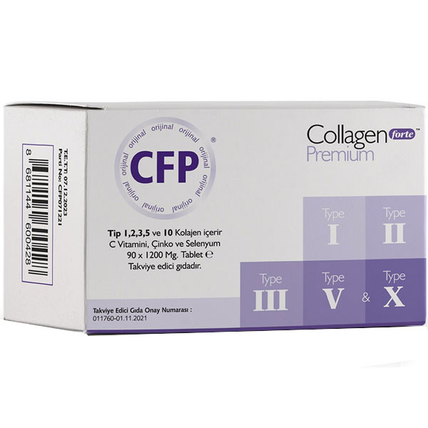 Collagen Forte Premium 5 Tip Kolajen 90x1200 Mg