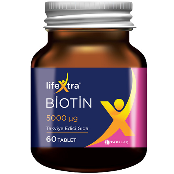 Lifextra Биотин 5000 мг 60 таблеток
