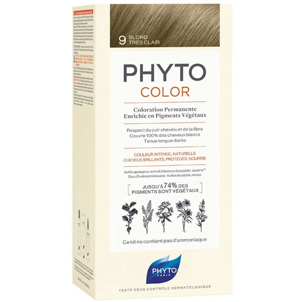 Phyto Phytocolor Травяная краска для волос 9 Светло-желтый