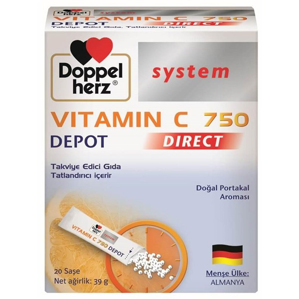Доппельгерц Систем Витамин С 750 мг Депо 20 саше
