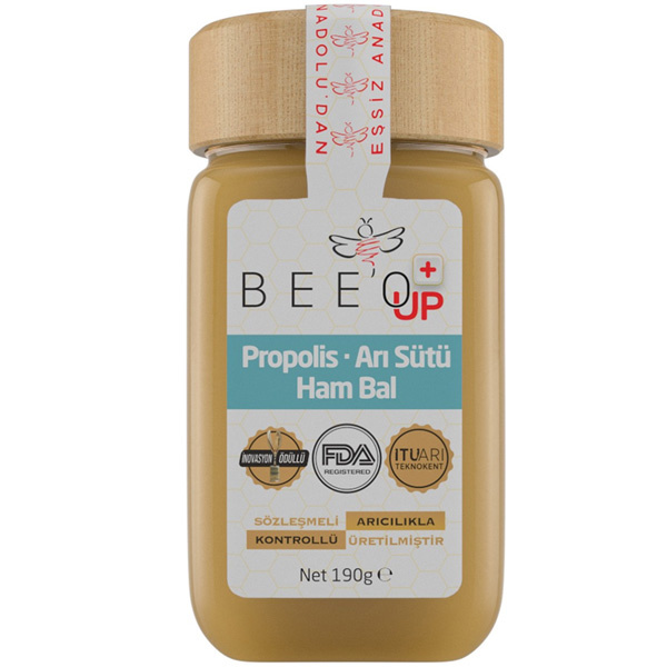 Beeo Up Propolis Royal Jelly Raw Honey Adult 190 Gr