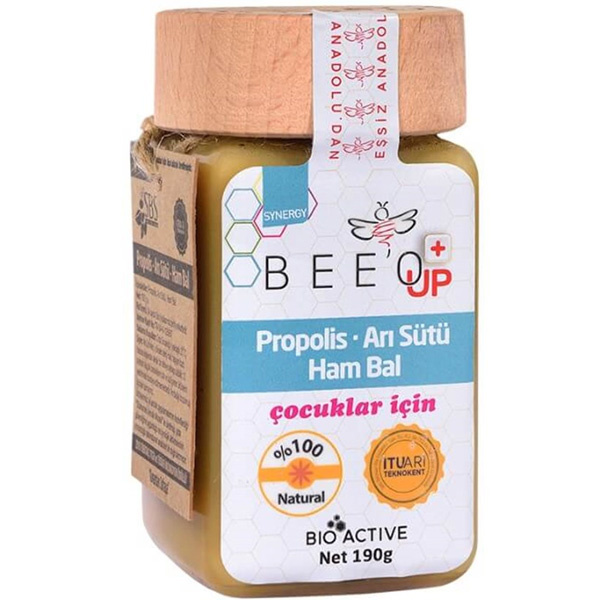 Beeo Up Propolis Royal Jelly Raw Honey Raw Honey For Children 190 Gr