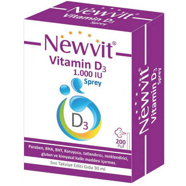 Ньювит Витамин D3 спрей-капли 1000 МЕ 30 МЛ