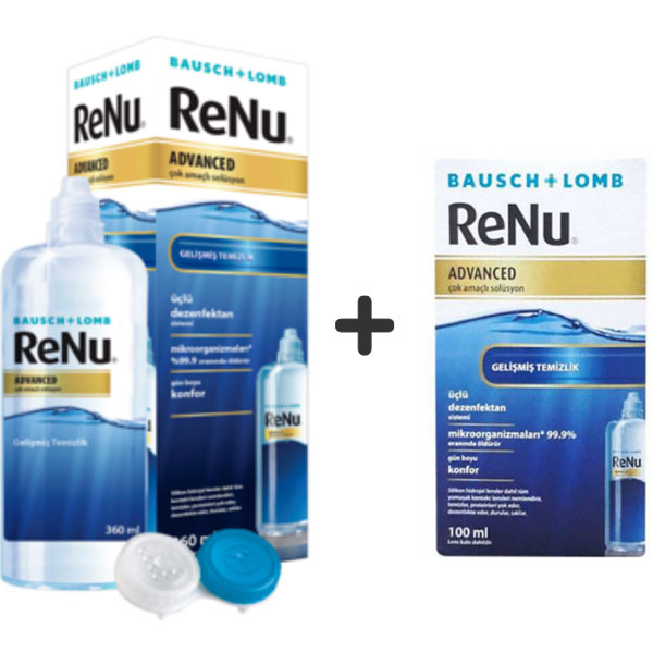 Вводный пакет Renu Расширенный раствор для линз 360 мл + 100 мл в подарок
